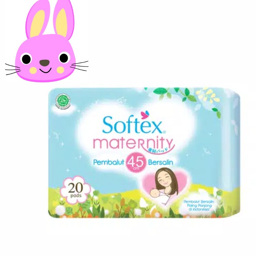 softex maternity 45cm 20 buah pembalut bersalin nifas hamil setelah melahirkan (no.24)