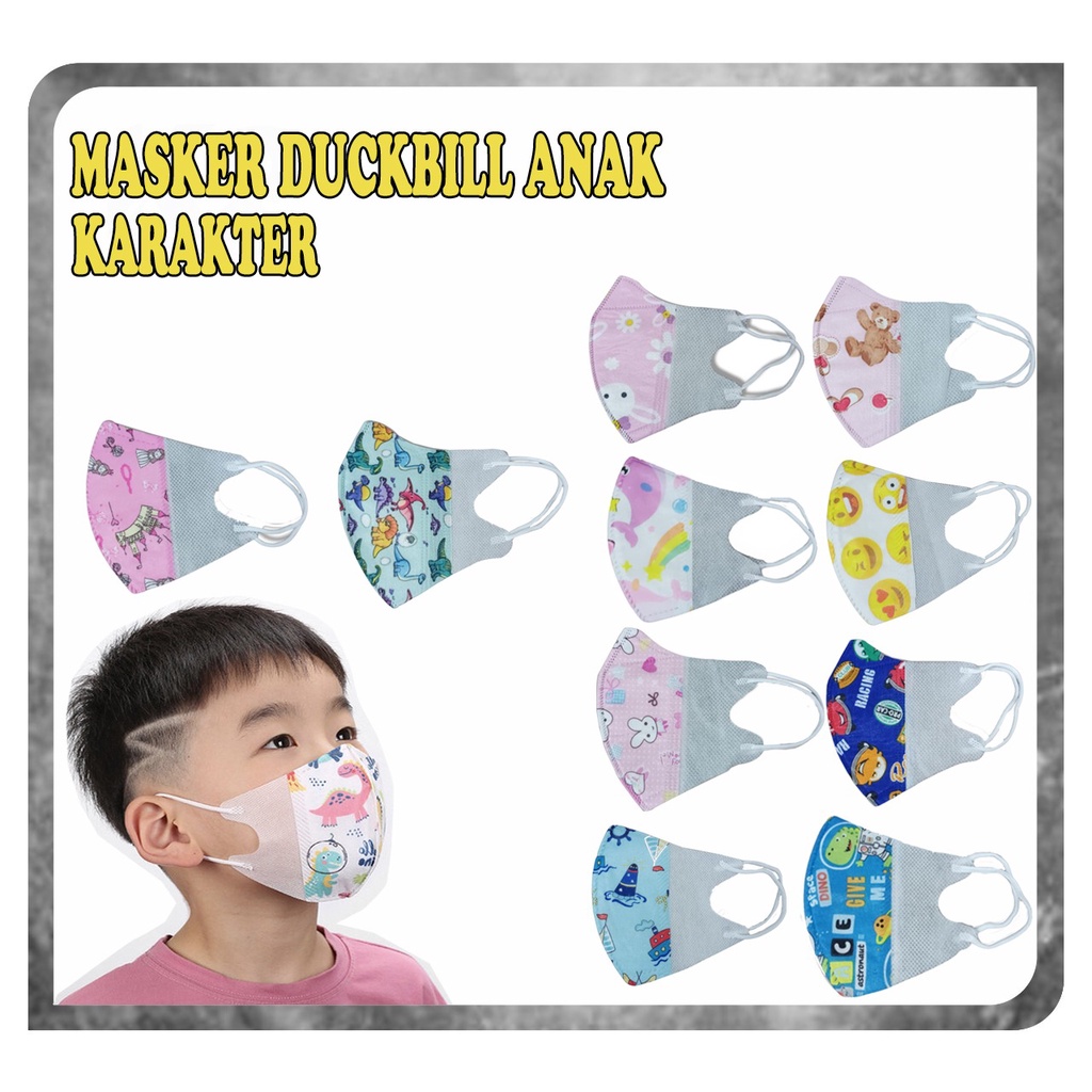 Masker Duckbill Anak KARAKTER 3PLY