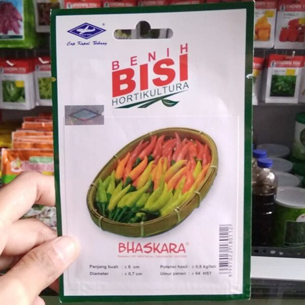 Benih Bibit Cabe Rawit Bhaskara 100 Biji BISI Cabai Hijau Merah Tanaman