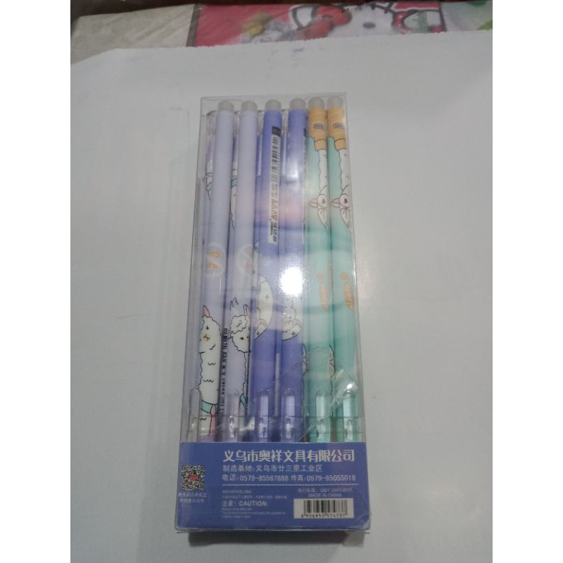 

Pen ADOMAI GP-3432 karakter bisa di hapus isi 12 pcs .MURAH dan ori !!!