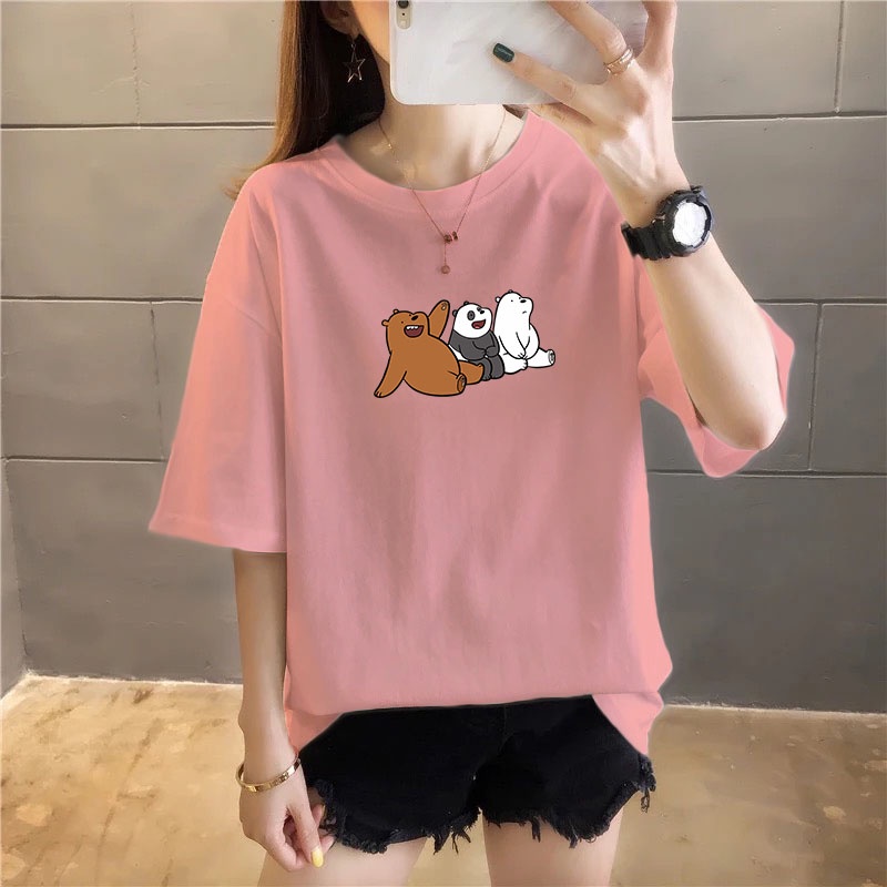 kaos THREE BEAR SANTUY / kaos wanita/ KATUN 24S