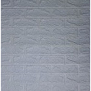 Wallpaper Dinding Foam 3D Kecil Motif Batu Bata / Wallpaper Dinding Foam DD509 [1KG=26PCS]-LIGHT GREY