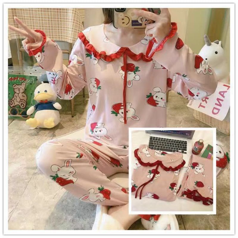 BAJU TIDUR WANITA DEWASA/PIYAMA RENDA PP/BAJU TIDUR IMPORT MURAH-5