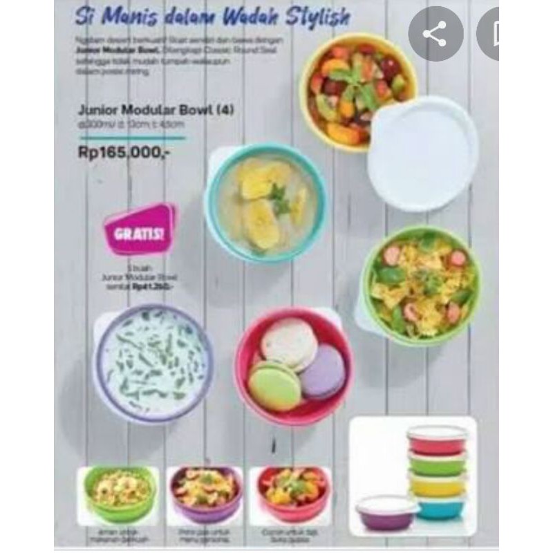 Tupperqare Junior Modular Bowl set