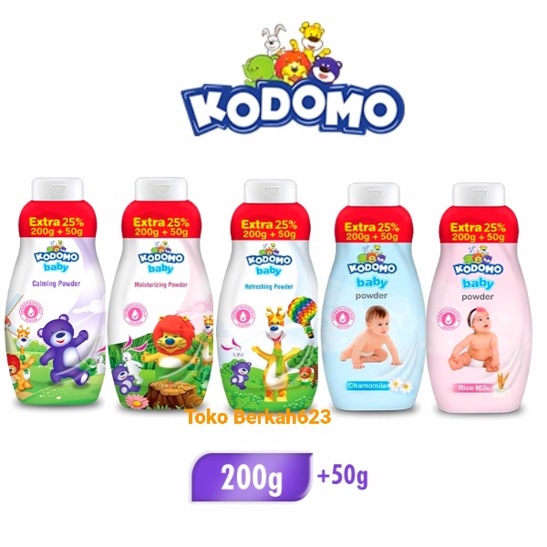 KODOMO BABY POWDER Bedak Bayi 200gr + 50gr