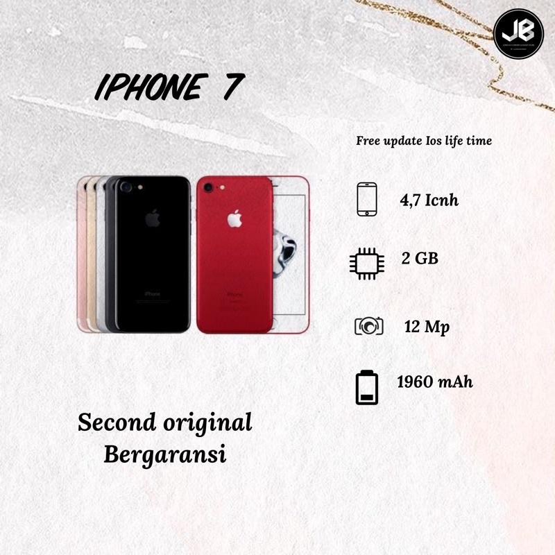 Iphone 7 32Gb Second Original