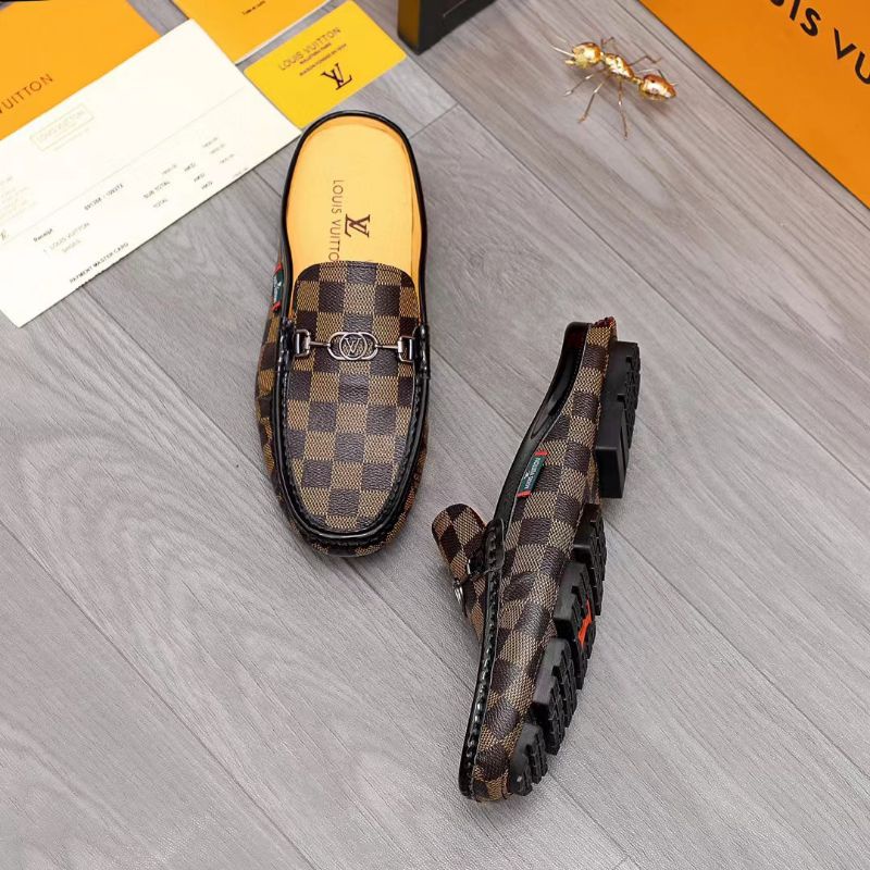 sepatu lv sendal pria slide selop slip on cowok mirror men cowok branded lou is vuitton