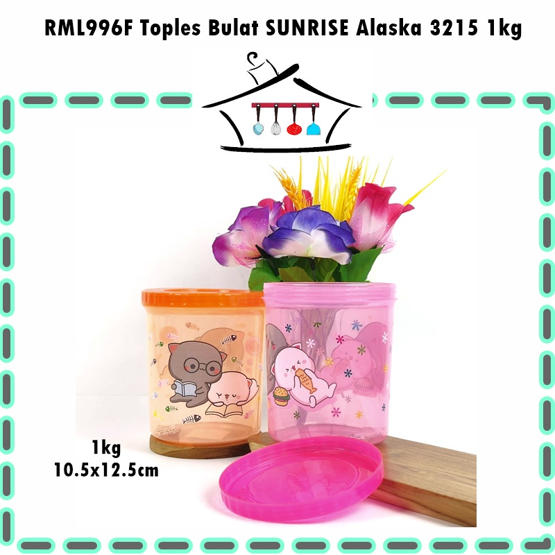 Toples Bulat Motif Print SUNRISE Alaska Muatan 1.3kg &amp; 1kg