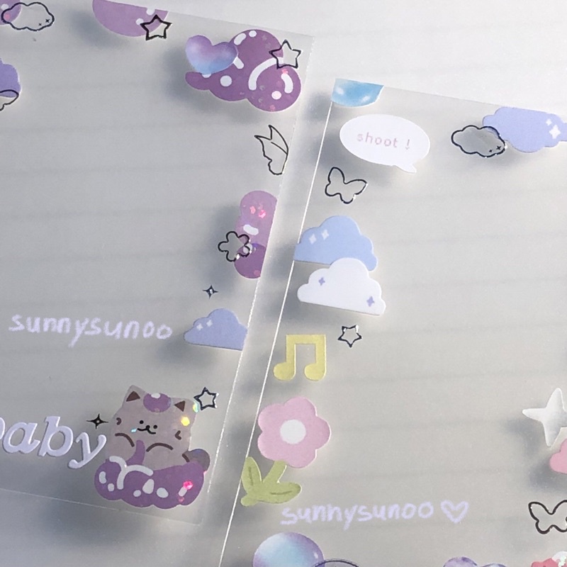 [ ready stock ] photocard sleeve sticker deco kpop
