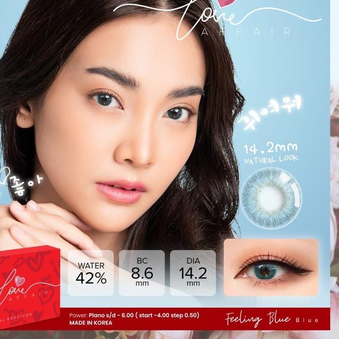 ♫ Softlens X2 LOVE AFFAIR Normal 14,2 MM / Soflen Love Affair X2 Exoticon Love Afair ☆