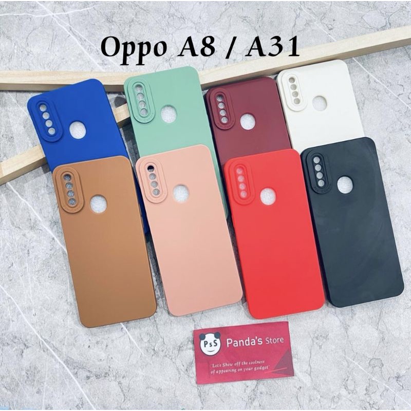 Softcase Pro Camera Oppo A31 / A8 2020 Candy Case Full Color 3D Silikon TPU