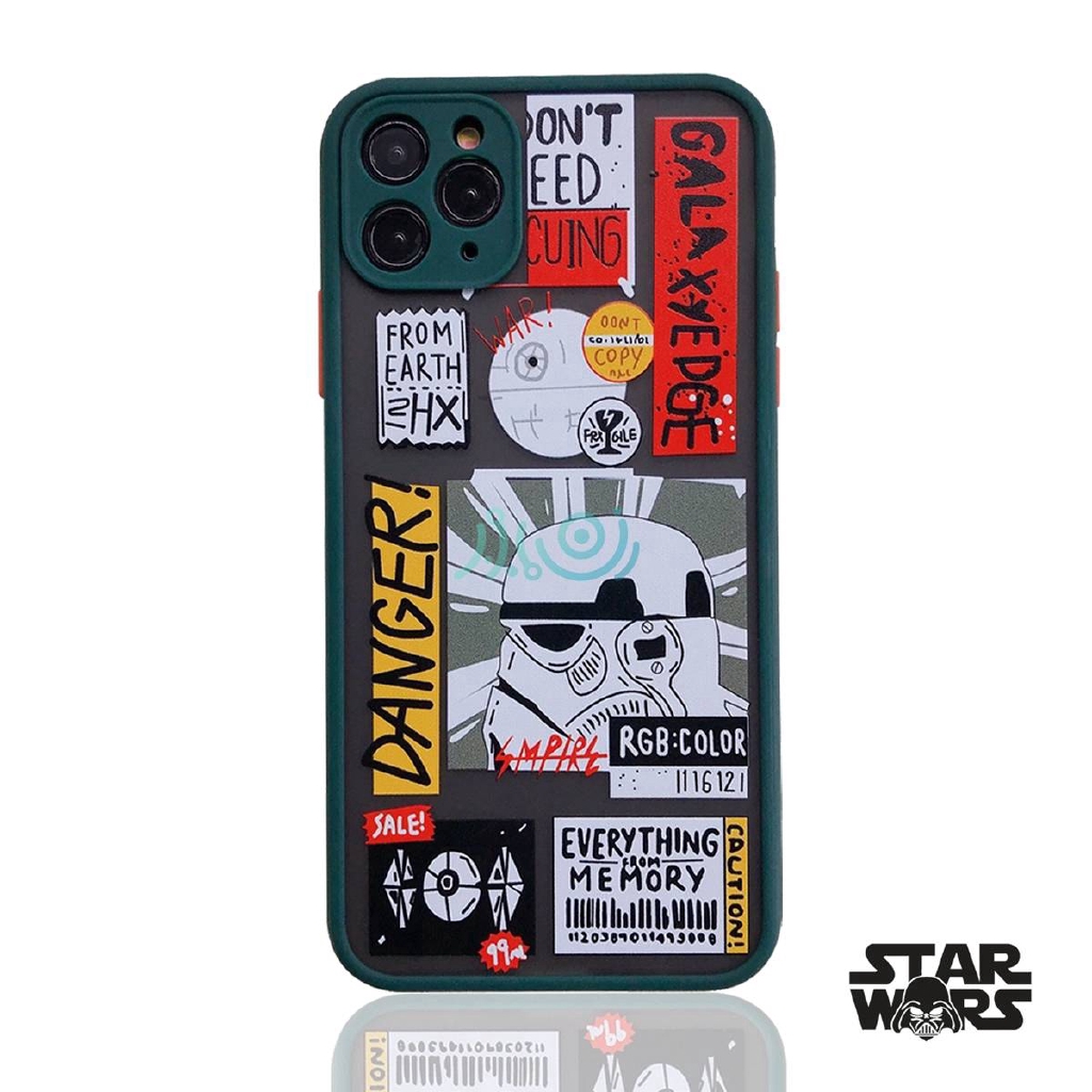 Casing Motif Label Star War Untuk Iphone 11 Pro X Xs Max Se2 6 6s+7 8 Plus