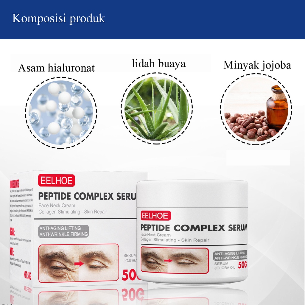 krim anti kerut 30g krim wajah pelembab krim anti penuaan krim kerut wajah - pelembut untuk penuaan dini Clear crow's feet / garis dahi / garis nasolabial / garis mulut