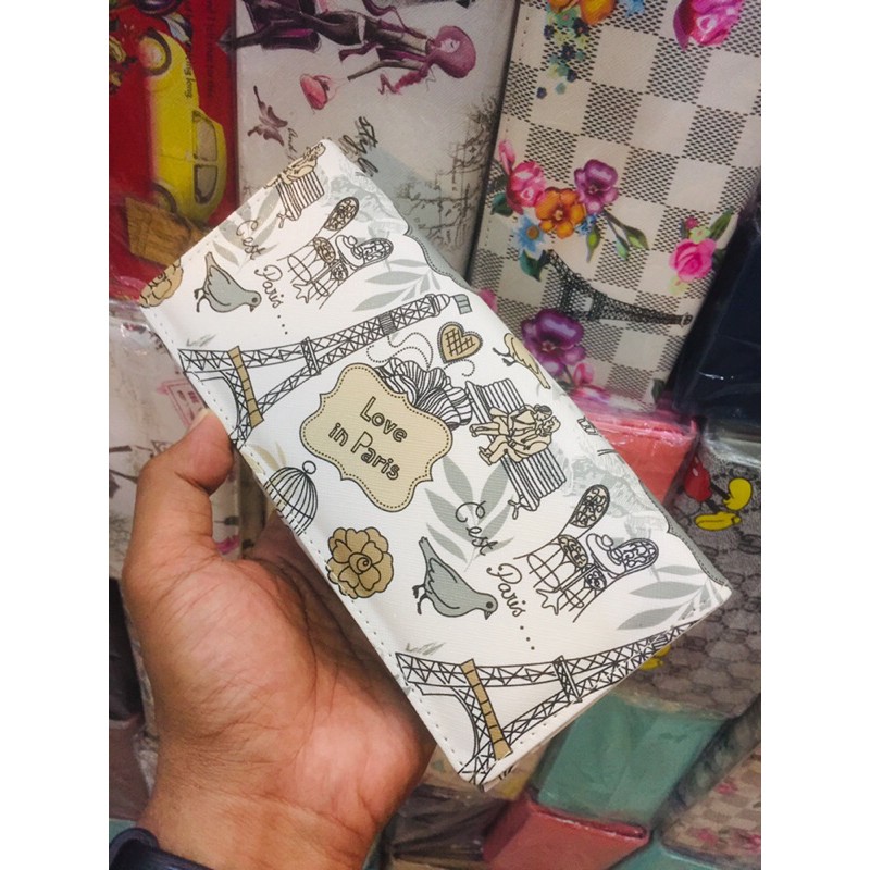 Dompet mamah muda model Classic bahan teiga motif Paris #dompet #dompetwanita #dompetperempuan-No4