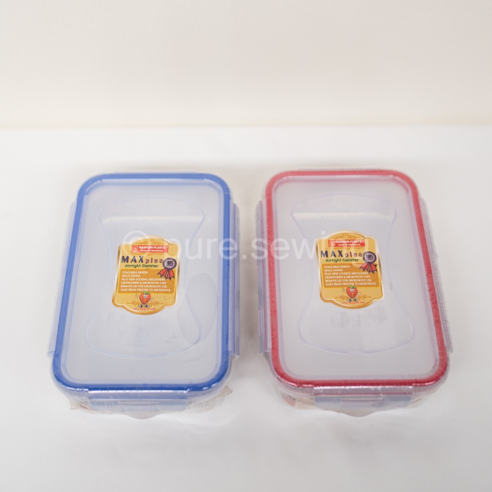 1pcs Kotak Makan / Lunch Box / Kotak Serbaguna / Airtight Canister Merk Maspion 330 ml 12,8 cm x 8 cm x 3,5 cm tipe BSS-301A