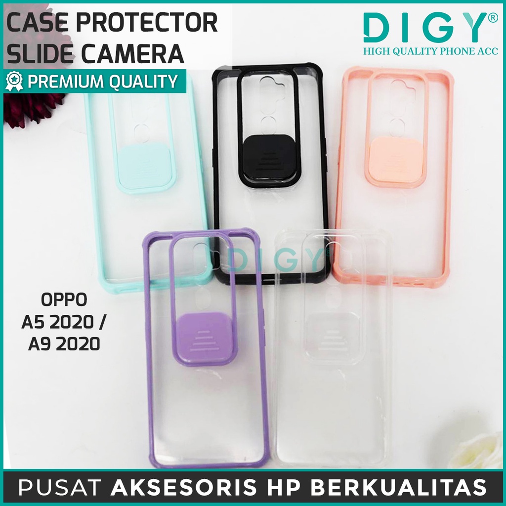 Case Slide Camera Acrylic Samsung A11 M11 OPPO A15  A53  A5 2020 A9 2020 A5s A7 Protector Slide Polos Protect Cover Lens Protection