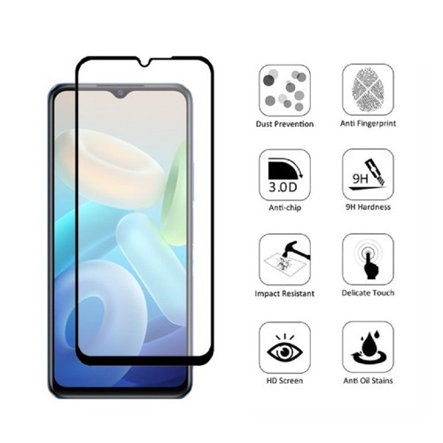 Vivo T1 Y55 5G Y75 5G 6.58&quot; Tempered Glass Full Layar/ Bening/ Anti Blue Light 10D/ Ceramic Matte Anti Blue/ Ceramic Full Matte/Anti Glare