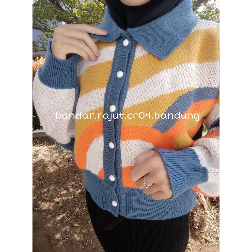 CROP TOP CARDY PELANGI BRANDED 7 GATE