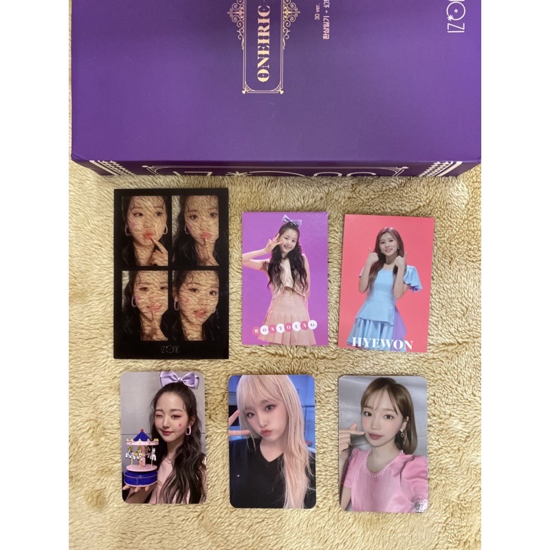 IZ*ONE ONEIRIC DIARY 3D PHOTOCARD 4CUT AR HYEWON WONYOUNG CHAEWON YENA IZONE PC ALBUM