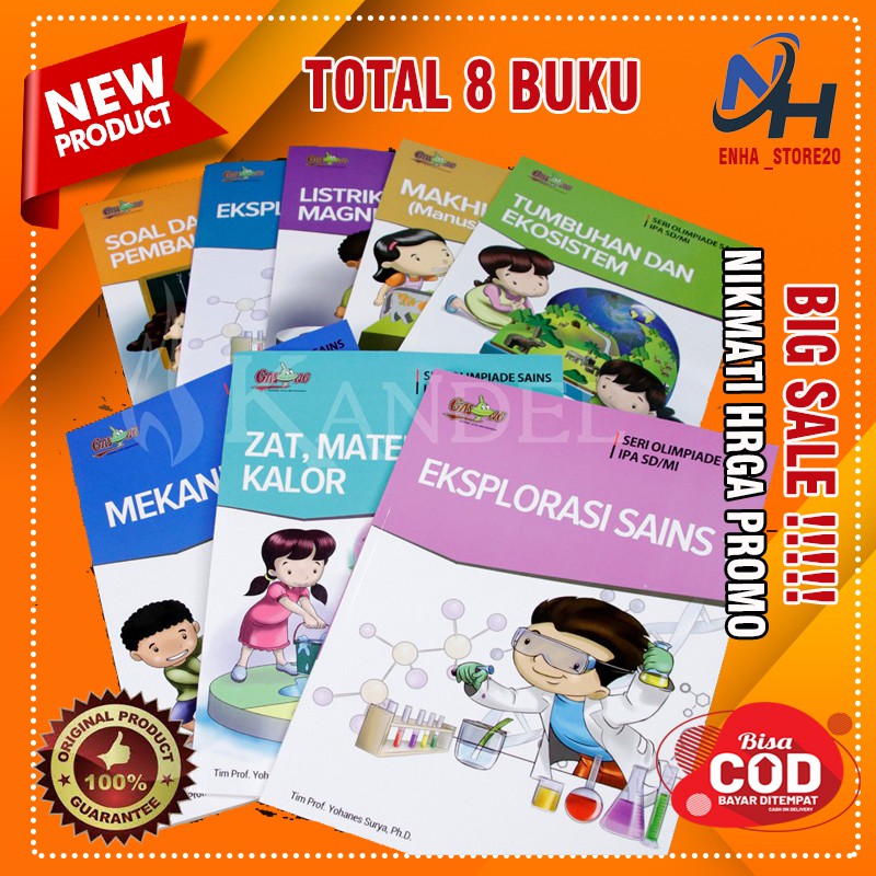 Jual Buku Osn Ipa Sdmi Prof Yohanes Surya Phd Buku Ksn Best Seller Buku Olimpiade Ipa Sd Mi 5642