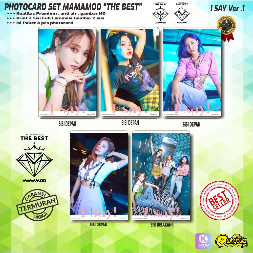 PHOTOCARD SET KPOP PREMIUM MAMAMOO THE BEST