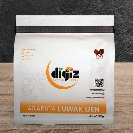 

Kopi Arabika Luwak Ijen 200gr Single Origin Biji/Bubuk