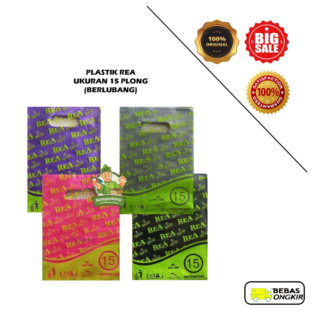 

Plastik packing olshop 15x22 REAPlong isi 100 lembar plastik handle ouval
