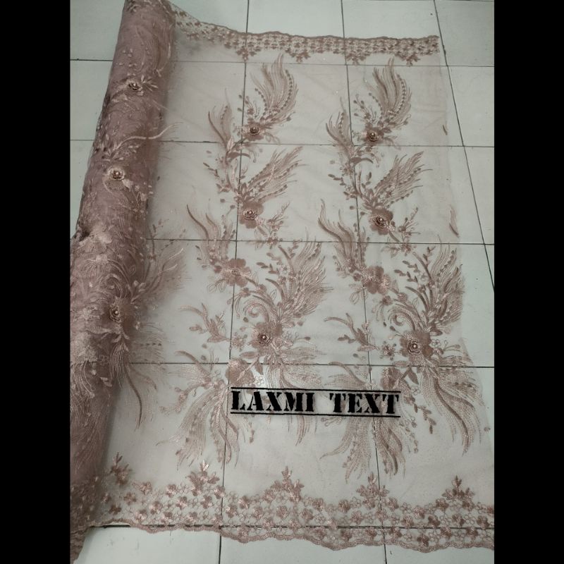 kain - bahan Tile 3D / bahan Tulle 3d TERBARU