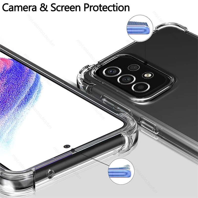 Case Samsung A13 4G 2022 Ultra Slim Anti Crack Soft Case Casing + Tempered Glass Layar Full Cover