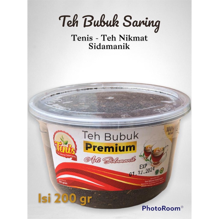 

TEH BUBUK WADAH CUP 200 GR TENIS tea- TEH NIKMAT SIDAMANIK