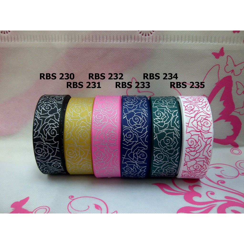 

[10 YARD] PITA GROSGRAIN MOTIF BUNGA SALE RBS 230,231,232,233,234,235