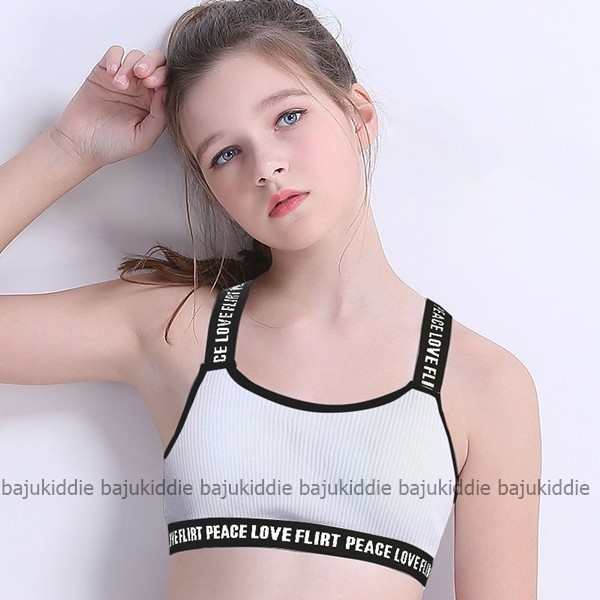 BAJUKIDDIE LOVE MINISET SPORT BRA ANAK REMAJA SD SMP KOREA IMPOR