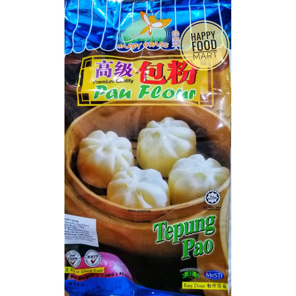 

[PROMO SPESIAL] TEPUNG PAO HAPPY GRASS 1,3KG/TEPUNG PAU PREMIUM/TEPUNG BAKPAO/ BAKPAU FLOUR