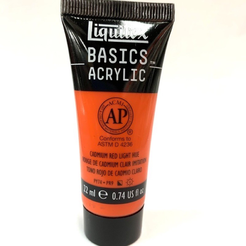 

Cat Acrylic Liquitex Basics 22ml Cadmium Red Light Hue