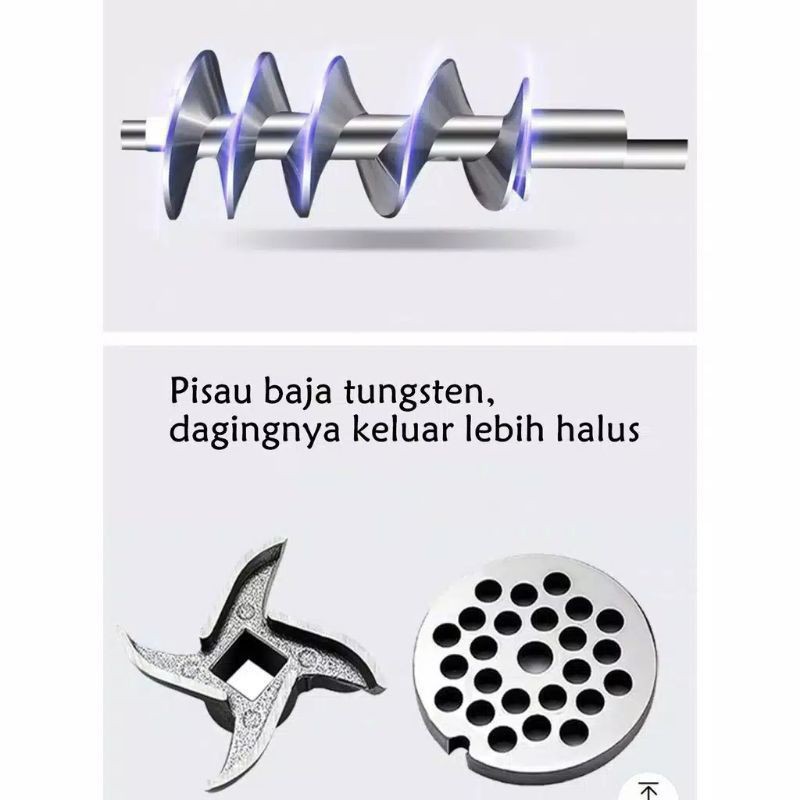 Kitchen Ware - Gilingan / Penggiling Daging Alumunium Meat Mincer Manual Vipoo A12