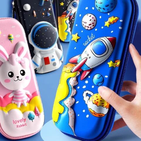

Model baru - Tempat Pensil Kotak Pensil Anak Karakter Astronot unicorn 3D Waterproof CS02 ,.