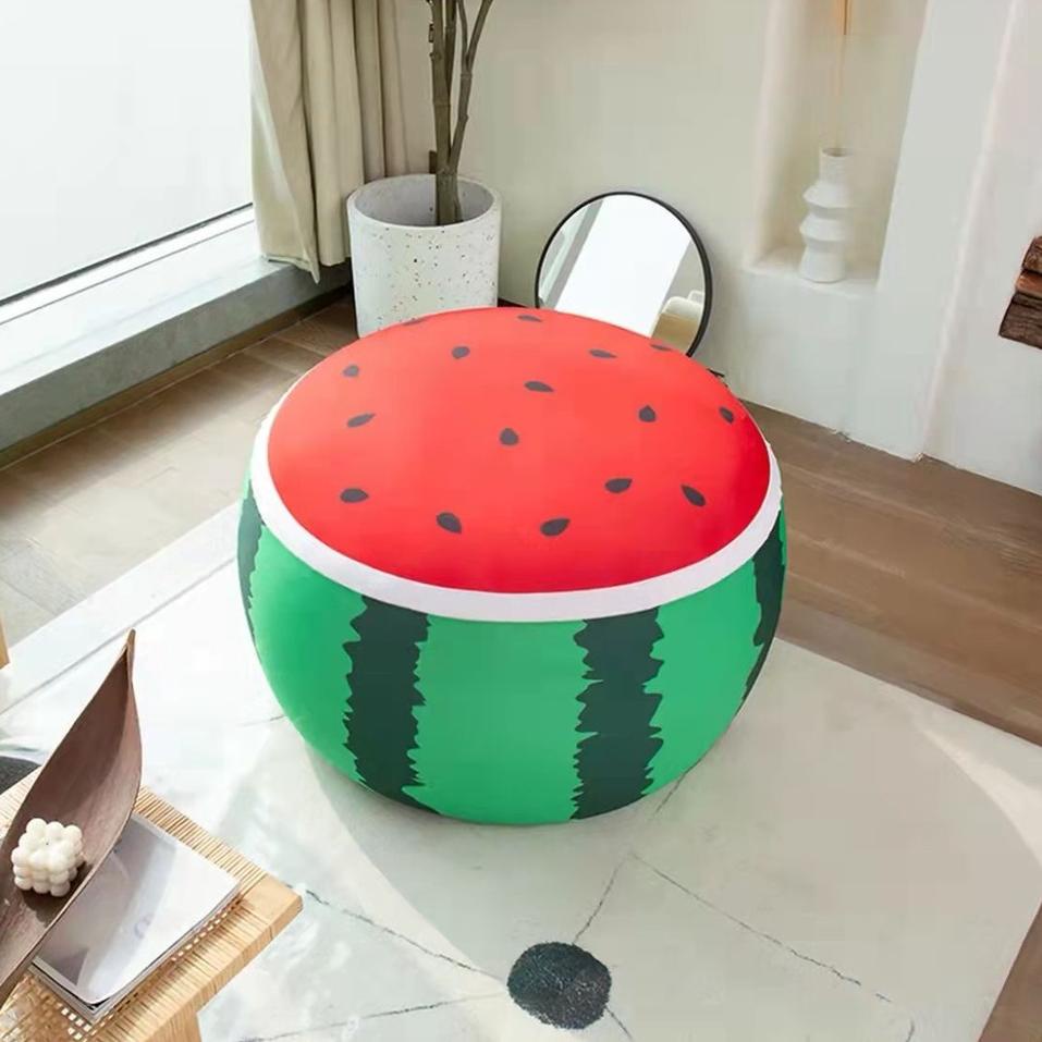 Sofa Squishy/ Bean Bag Round Karakter Lucu Tanpa Isi Stok Banyak Q8R