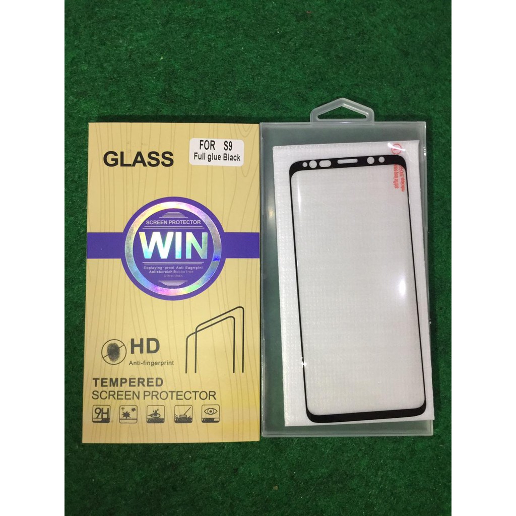 Tempered Glass WIN 5D Samsung S9 Full Glue Full Cover Curve The Best