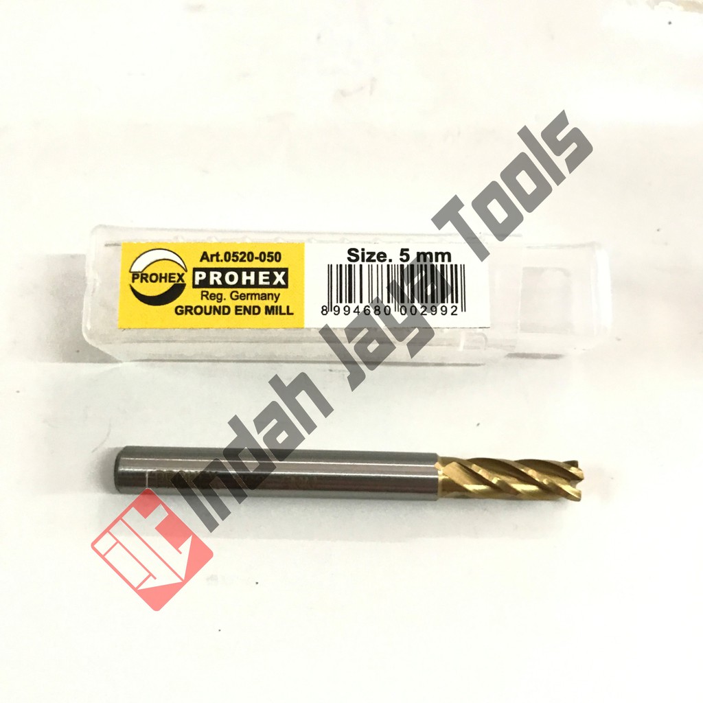 Endmill 5 mm HSS 4 Flute PROHEX