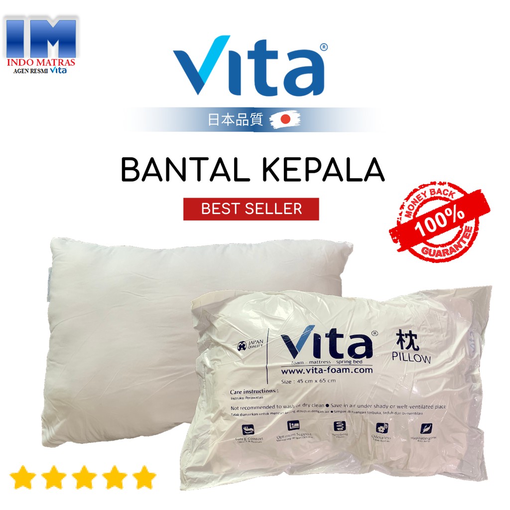 BANTAL KEPALA TIDUR MURAH DAN EMPUK MEREK VITA PRODUK ASLI INOAC