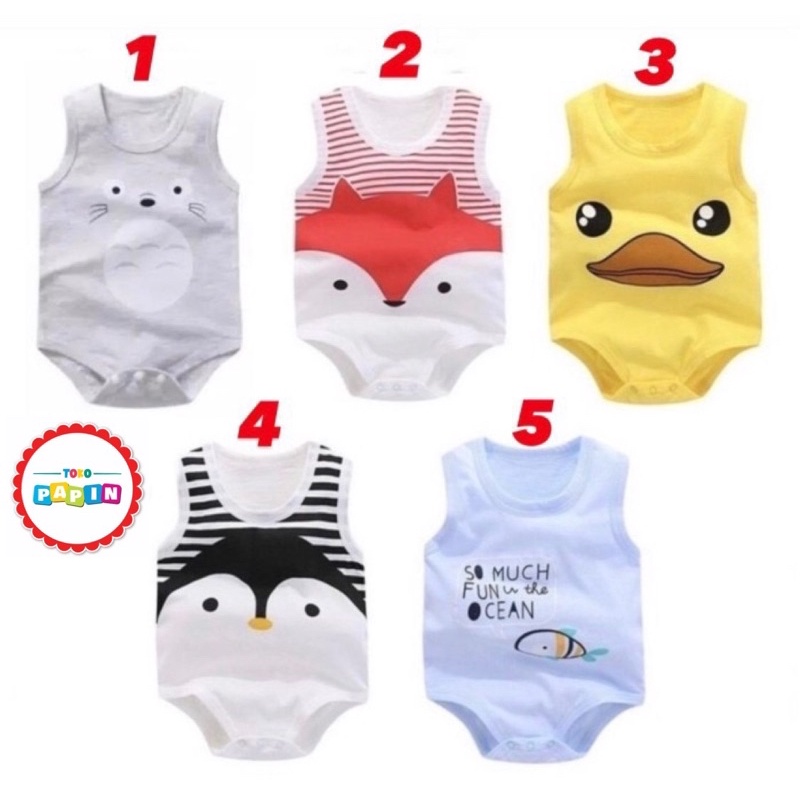 Baju Bayi Jumper Bayi Romper Bayi Baju Kodok Bayi Baju Anak Bayi Motif Lucu Bahan Adem Berkualitas Jumper Buntung