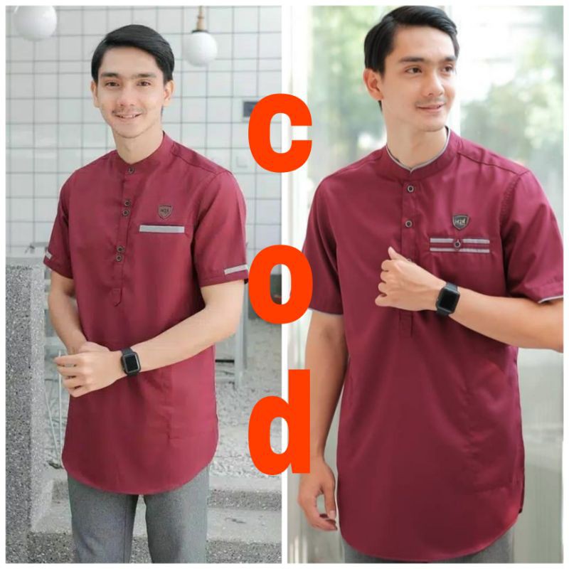 (Bisa cod) koko kurta muslimin koko syabbanul azmi size M L xl