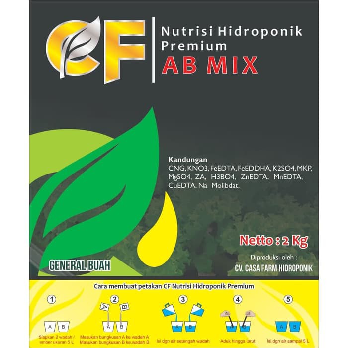 AB MIX NUTRISI HIDROPONIK PREMIUM BUAH