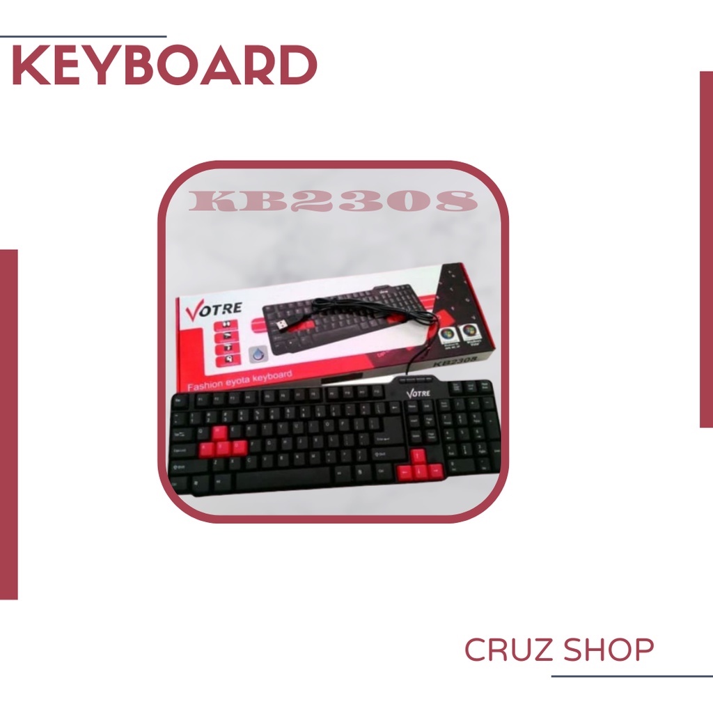 Votre KB-2308 - KB2308 Keyboard USB Standard / Keyboard Komputer Murah