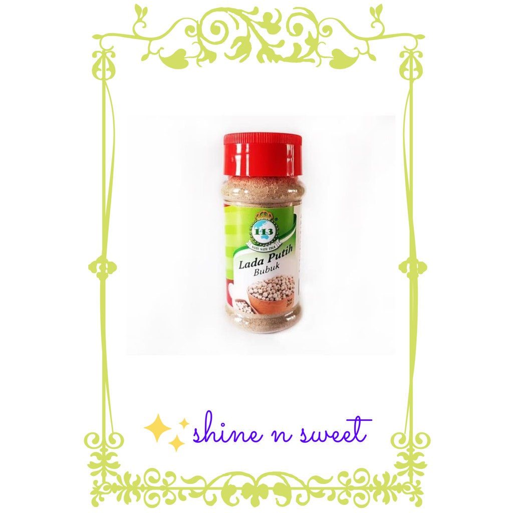 

Bumbu 113 "Satu Satu Tiga" Lada Putih Bubuk - Whitepepper Powder / Merica Bubuk