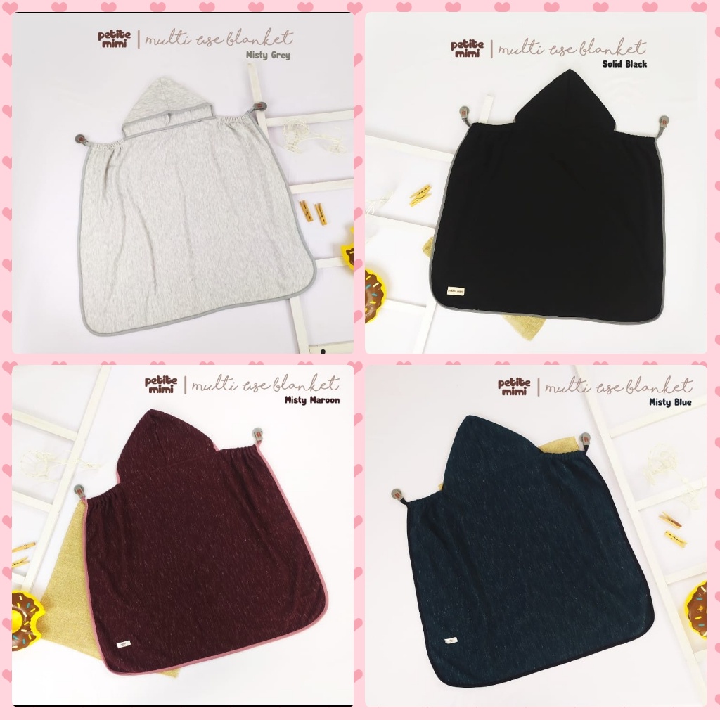 Petite Mimi On The Go Blanket - Selimut Topi Multifungsi untuk Apron Menyusui -SNI -Multiuse