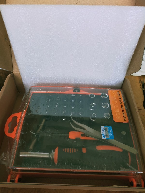 Jakemy 34in1 Obeng Set Lengkap Tool Box Kunci Socket Phillips Slotted Hex Torx Original Jm-6093