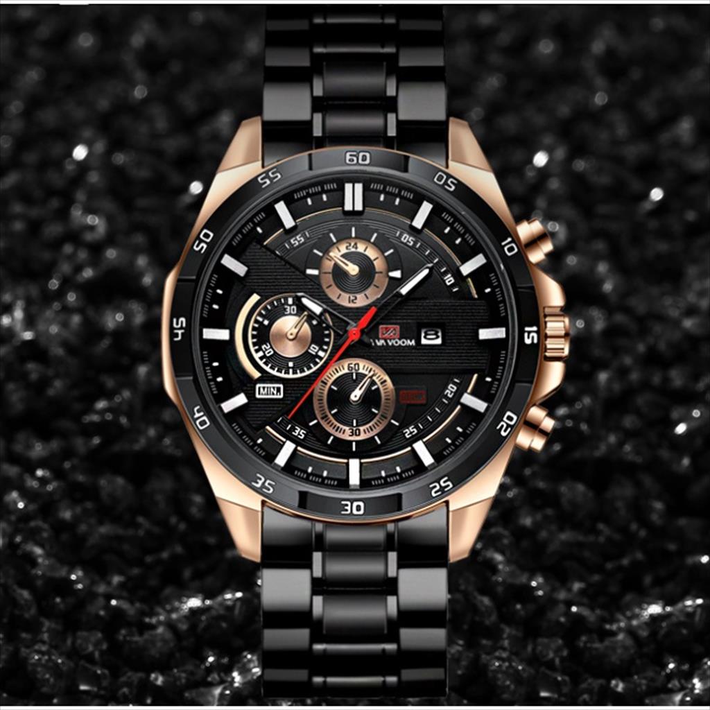 Jam Tangan Pria VAVA VOOM 216 VAVAVOOM Tahan Air Stainlees Steel Anti Karat Premium Original