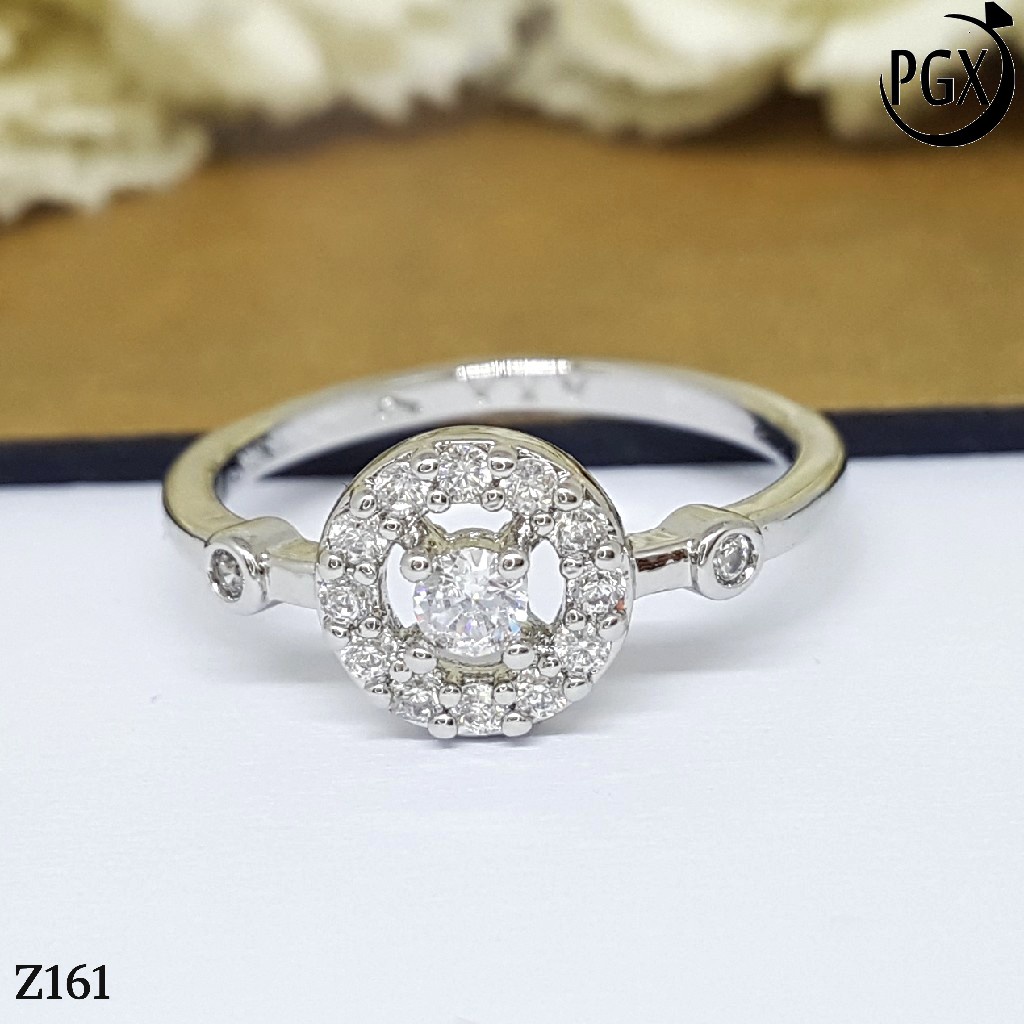 PGX Cincin Xuping Wanita Lapis Emas Aksesoris Perhiasan Fashion Premium - Z161