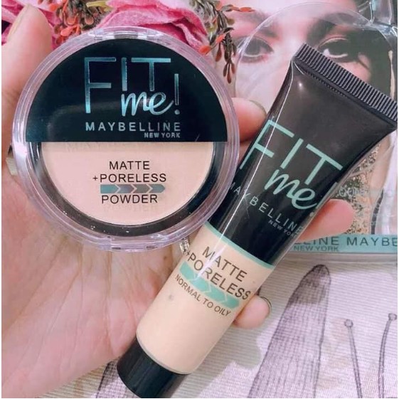 Maybelline Fit Me Set 2in1 Bedak &amp; Foundation